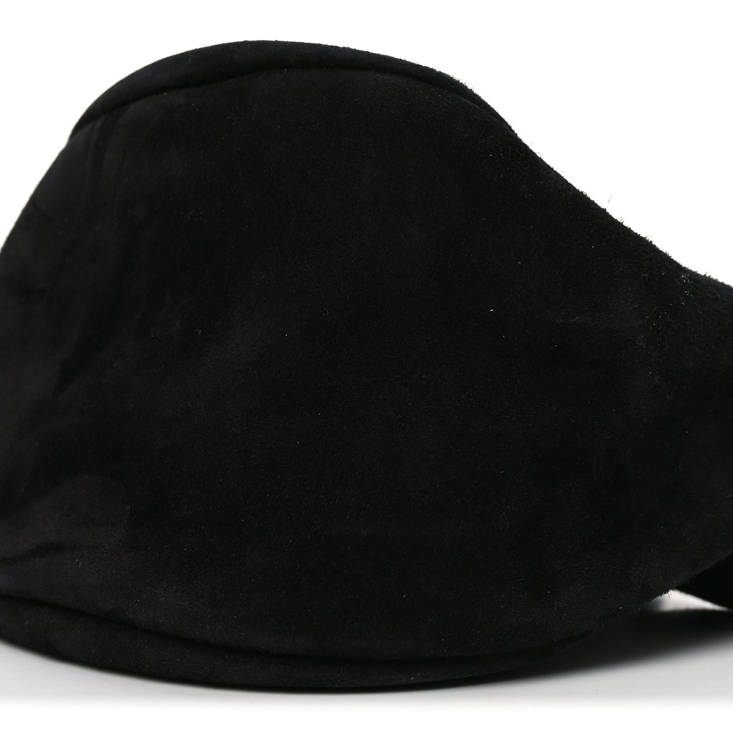 Suede Small Slouchy Banana Bag Black