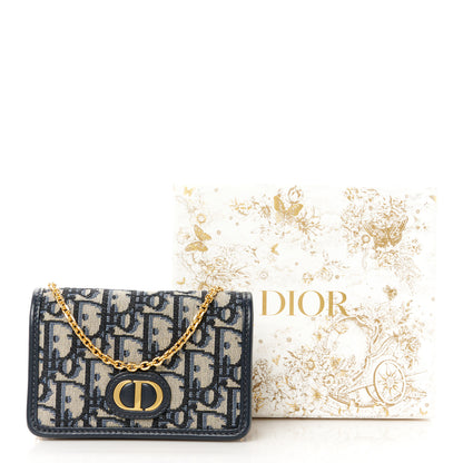 Christian Dior Oblique 30 Montaigne 2-In-1 Pouch Blue 11 of 11