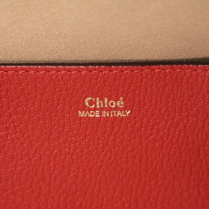 Chloe Grained Lambskin Drew Shoulder Bag Plaid Red 6 of 9