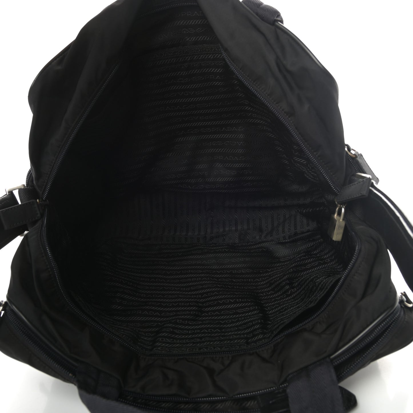 Tessuto Nylon Travel Briefcase Black