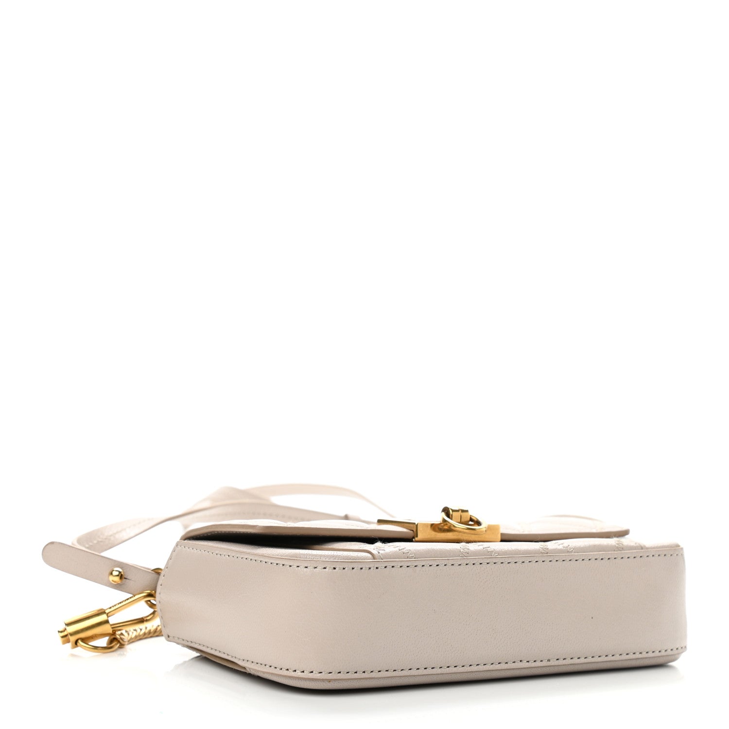 Givenchy Goatskin Quilted GV3 Mini Pocket Convertible Bag Natural 4 of 11