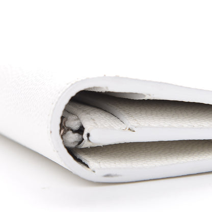 Saint Laurent Grain De Poudre Continental Wallet White 8 of 10