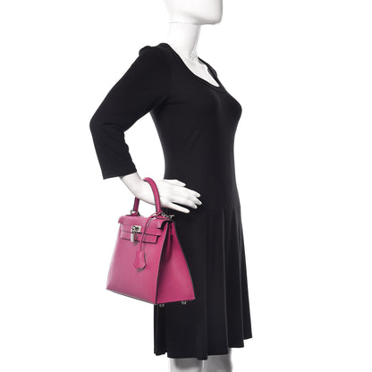Hermes Epsom Kelly Sellier 28 Rose Pourpre 3 of 36