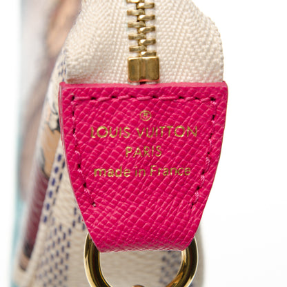 Louis Vuitton Damier Azur 2015 Christmas Animation Mini Pochette Accessories 6 of 7