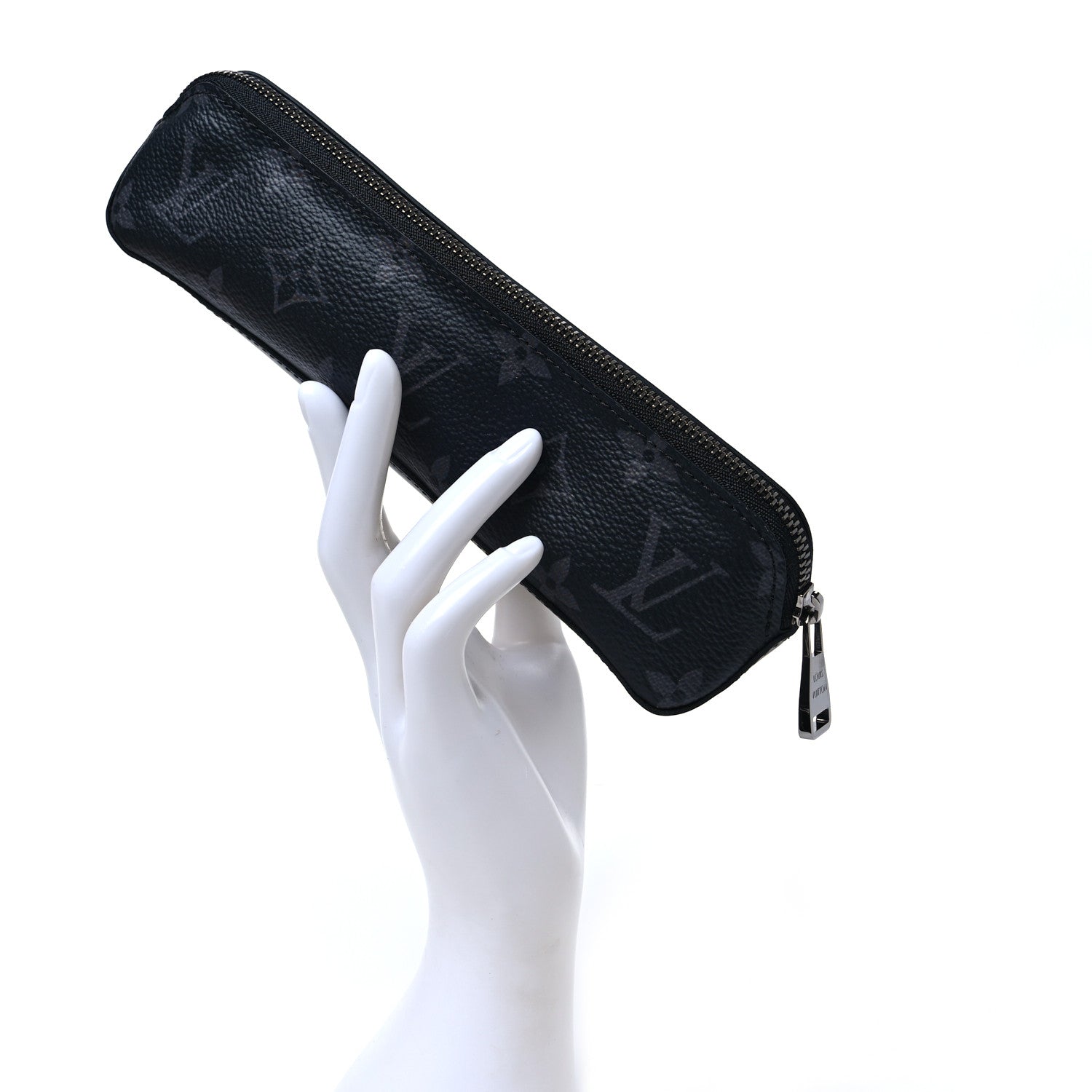 Louis Vuitton Monogram Eclipse Elizabeth Pencil Pouch Black 2 of 7