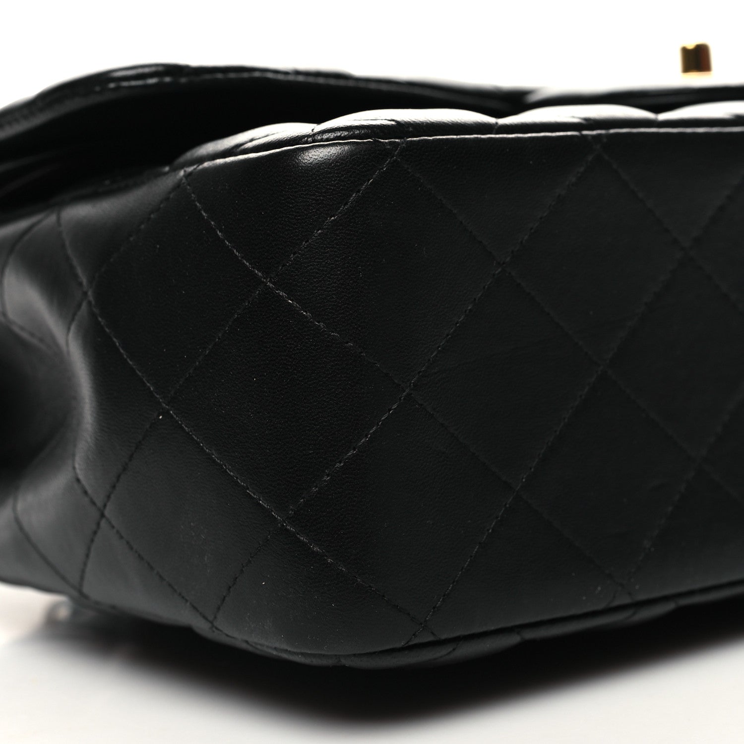 Chanel Lambskin Quilted Jumbo Double Flap Black 9 of 10