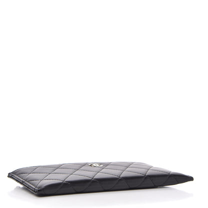 Chanel Lambskin Quilted Classic Zip Pouch Black 4 of 9