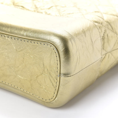 Chanel Metallic Aged Calfskin Quilted Medium Gabrielle Gold 7 of 10