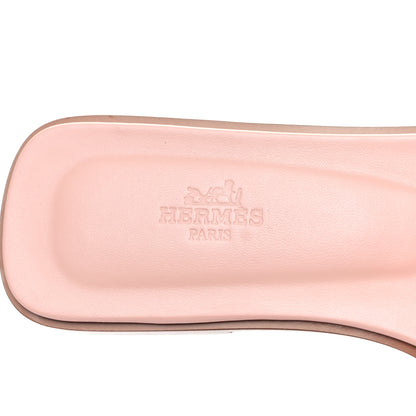 Hermes Epsom Oran Sandals 39 Rose Pale 7 of 8
