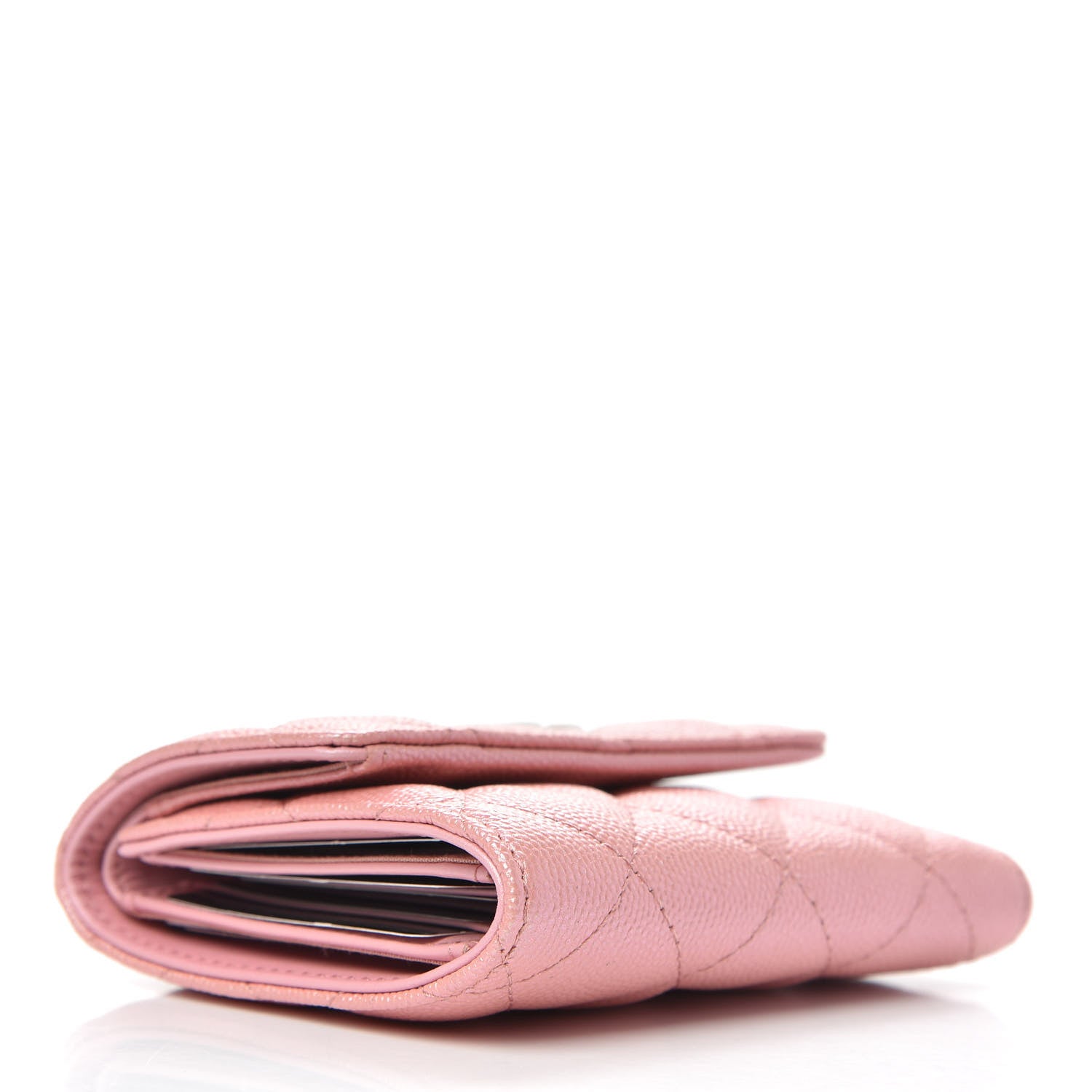 Chanel Iridescent Caviar Quilted Small Flap Wallet Rose Pink 4 of 8