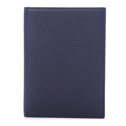 Christian Dior HOMME Grained Calfskin Passport Holder Navy Blue 1 of 9