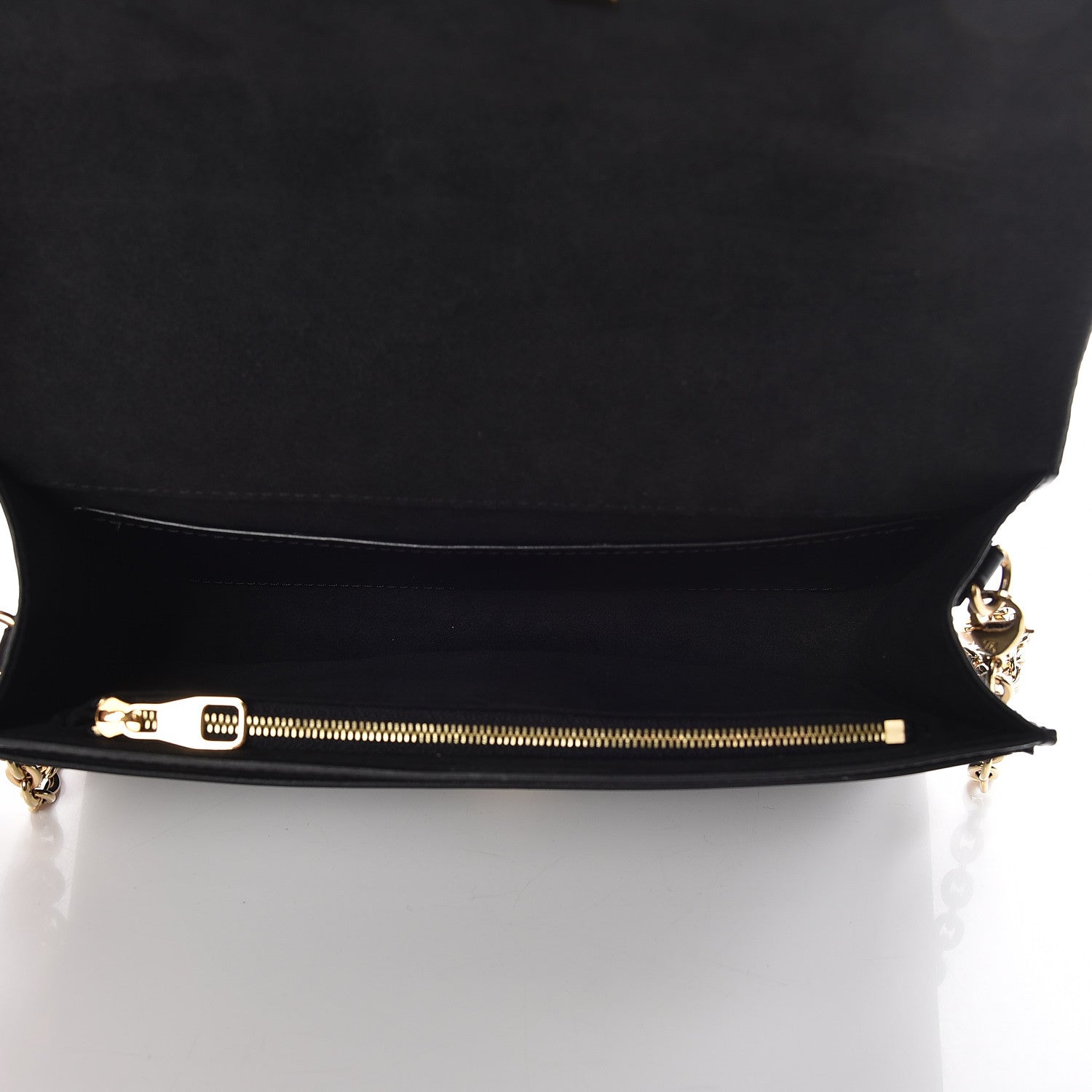 Louis Vuitton Calfskin Chain Louise GM Black 5 of 18