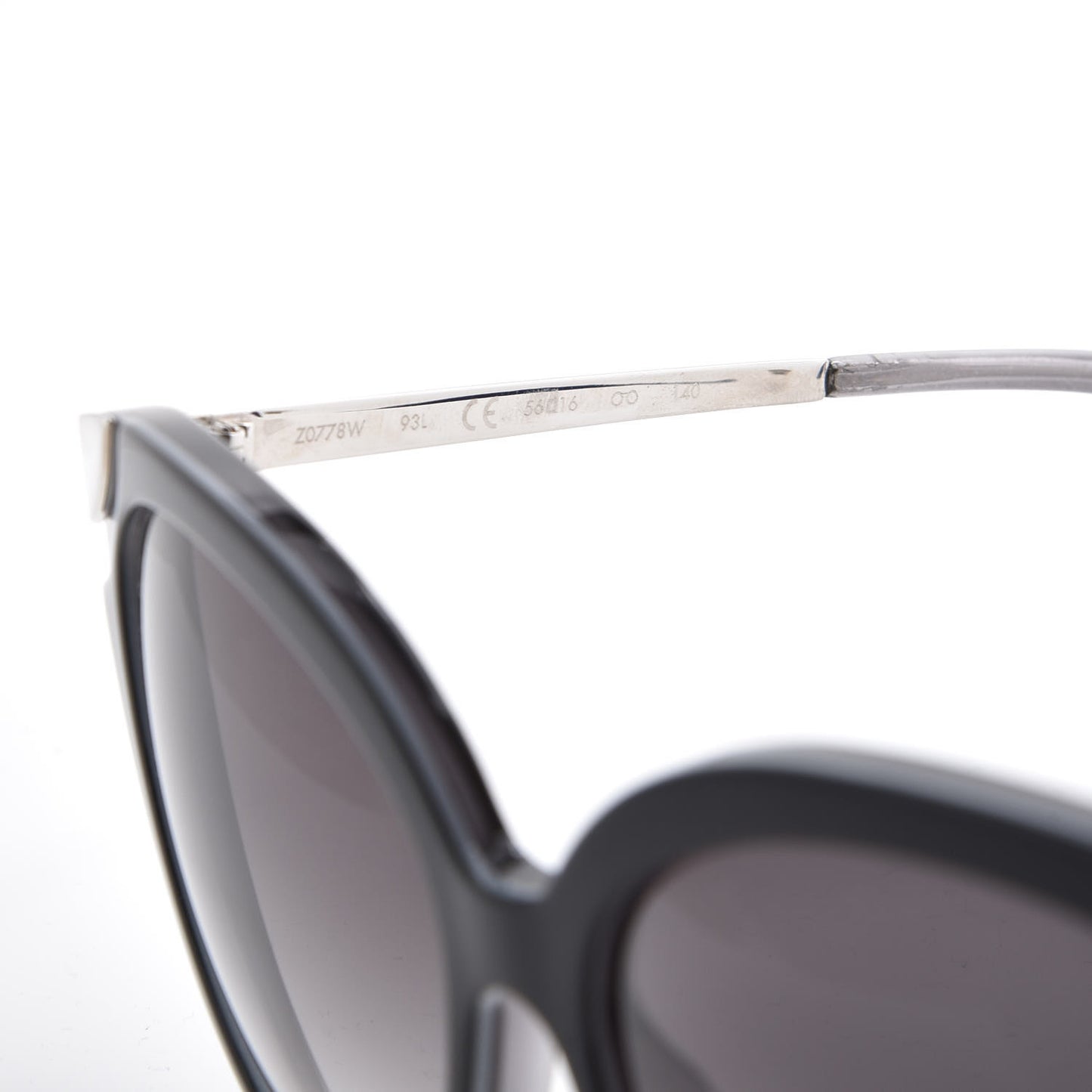 Amber Cat Eye Sunglasses Z0778W Black