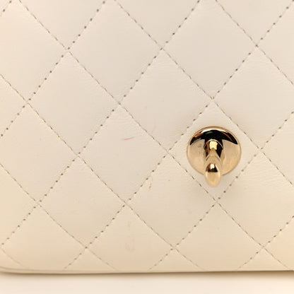 Chanel Lambskin Quilted Side Packs White Black 12 of 17