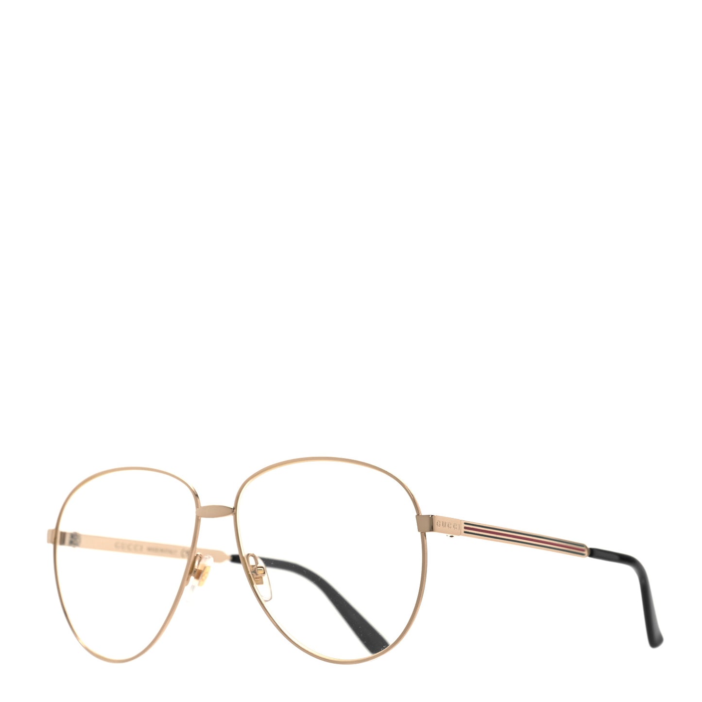 Aviator Eyeglasses GG0138S Gold Black