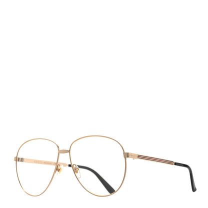 Gucci Aviator Eyeglasses GG0138S Gold Black 1 of 7