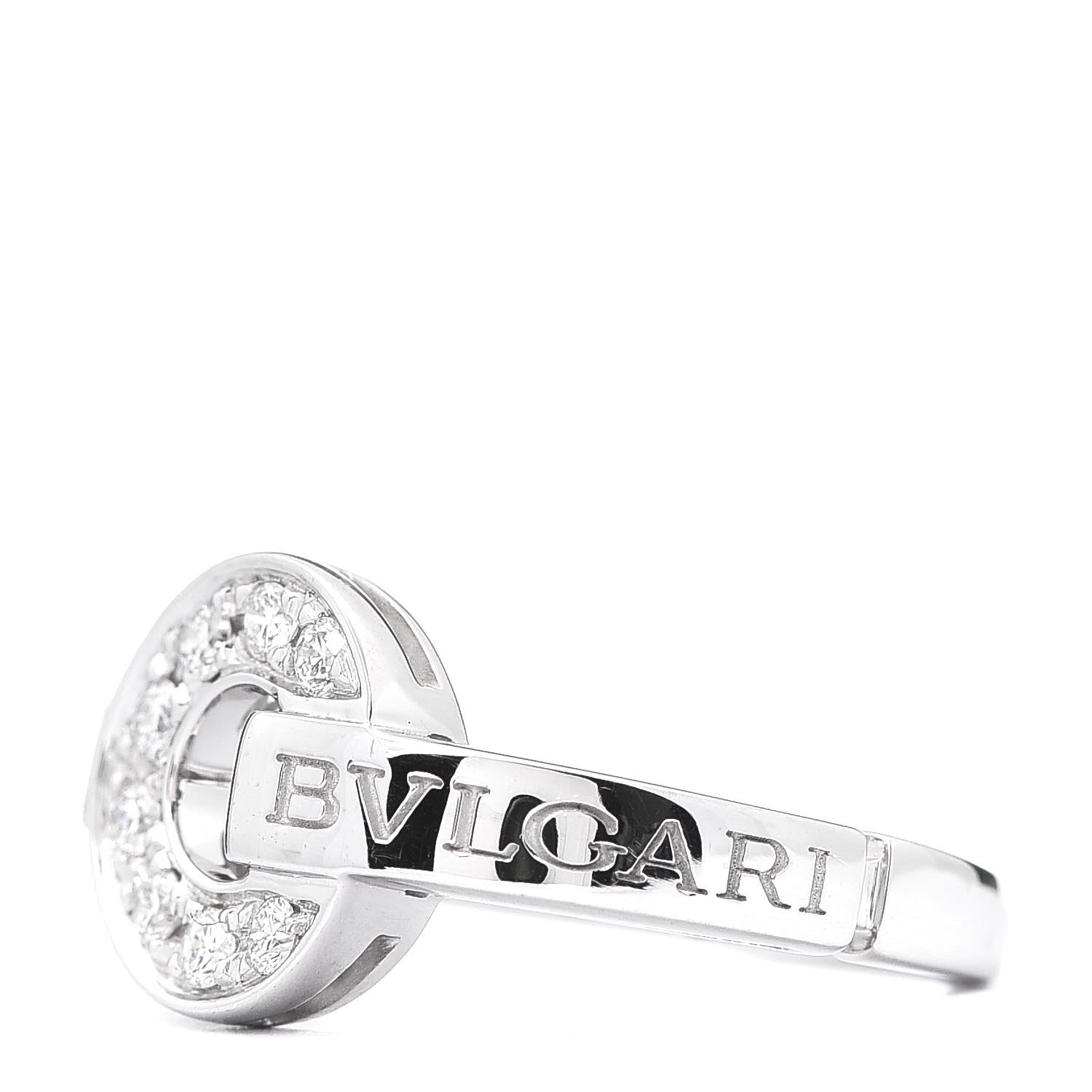 Bulgari 18K White Gold Diamond Bvlgari Bvlgari Ring 49 5 3 of 5
