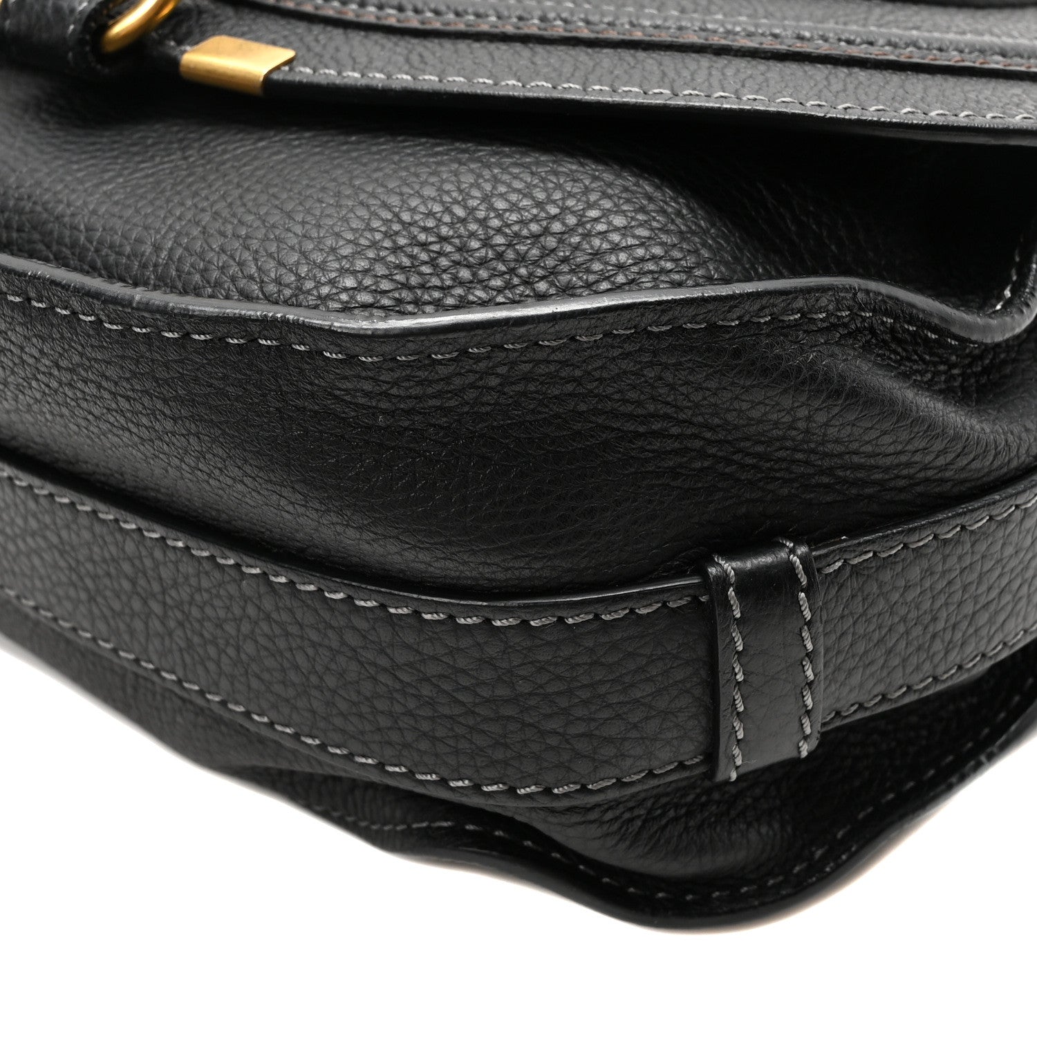 Chloe Calfskin Medium Marcie Round Crossbody Bag Black 10 of 10