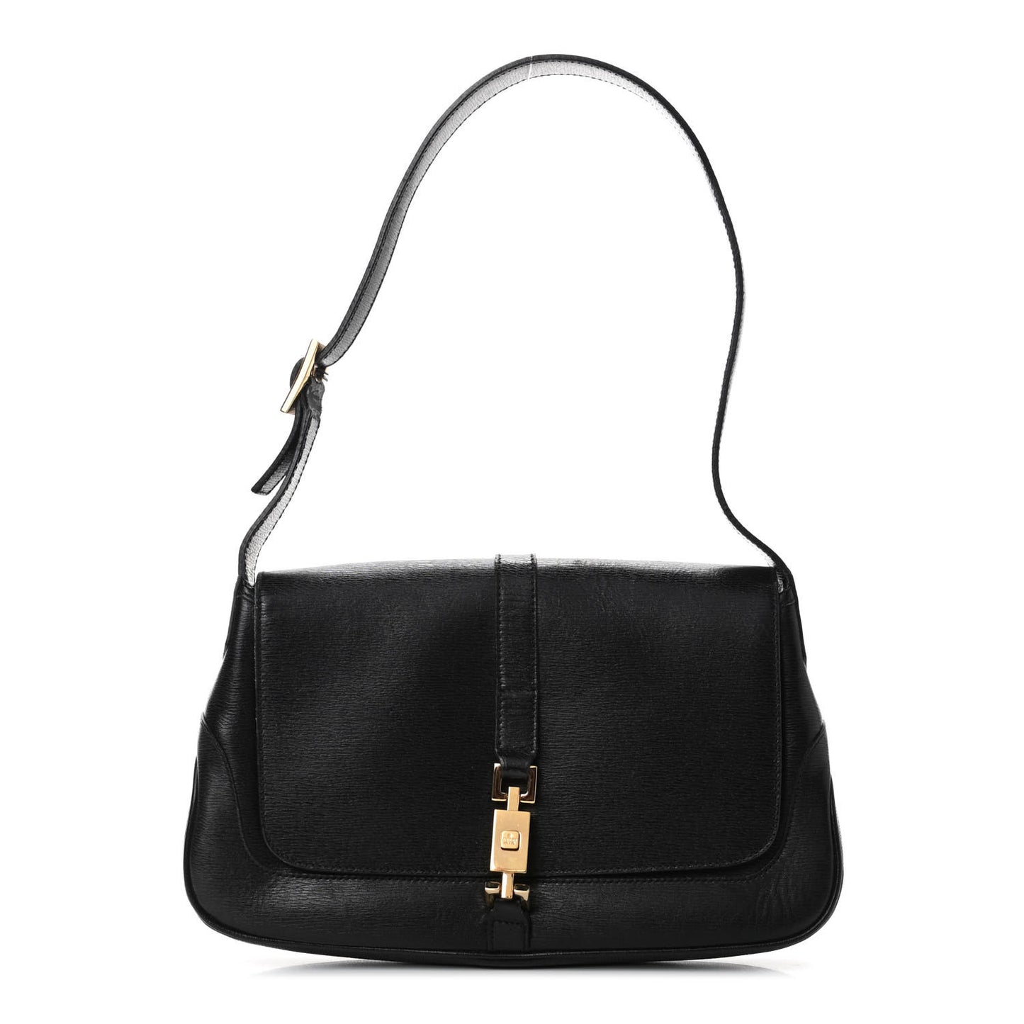 Calfskin Small Jackie O Hobo Black