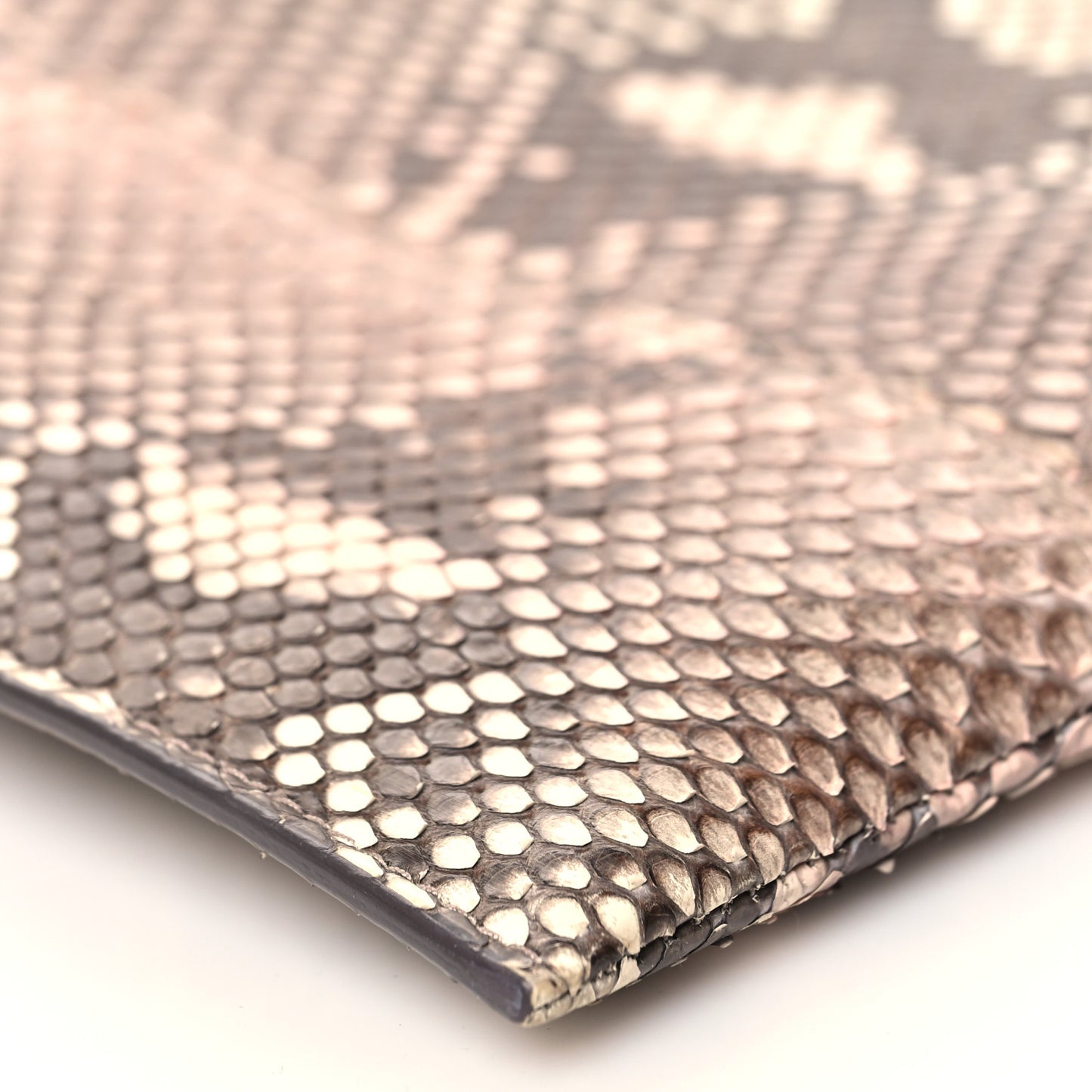 Snakeskin Metal Crossbody Clutch