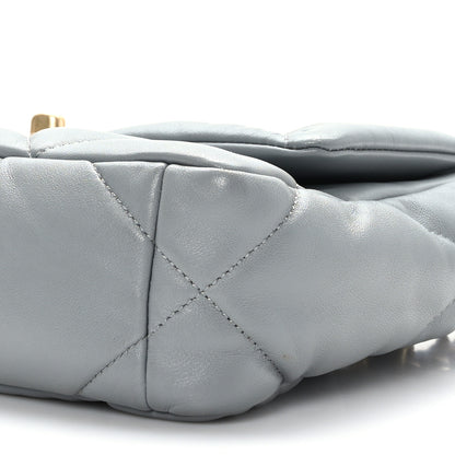 Chanel Goatskin Quilted Medium Chanel 19 Flap Grey 9 of 10