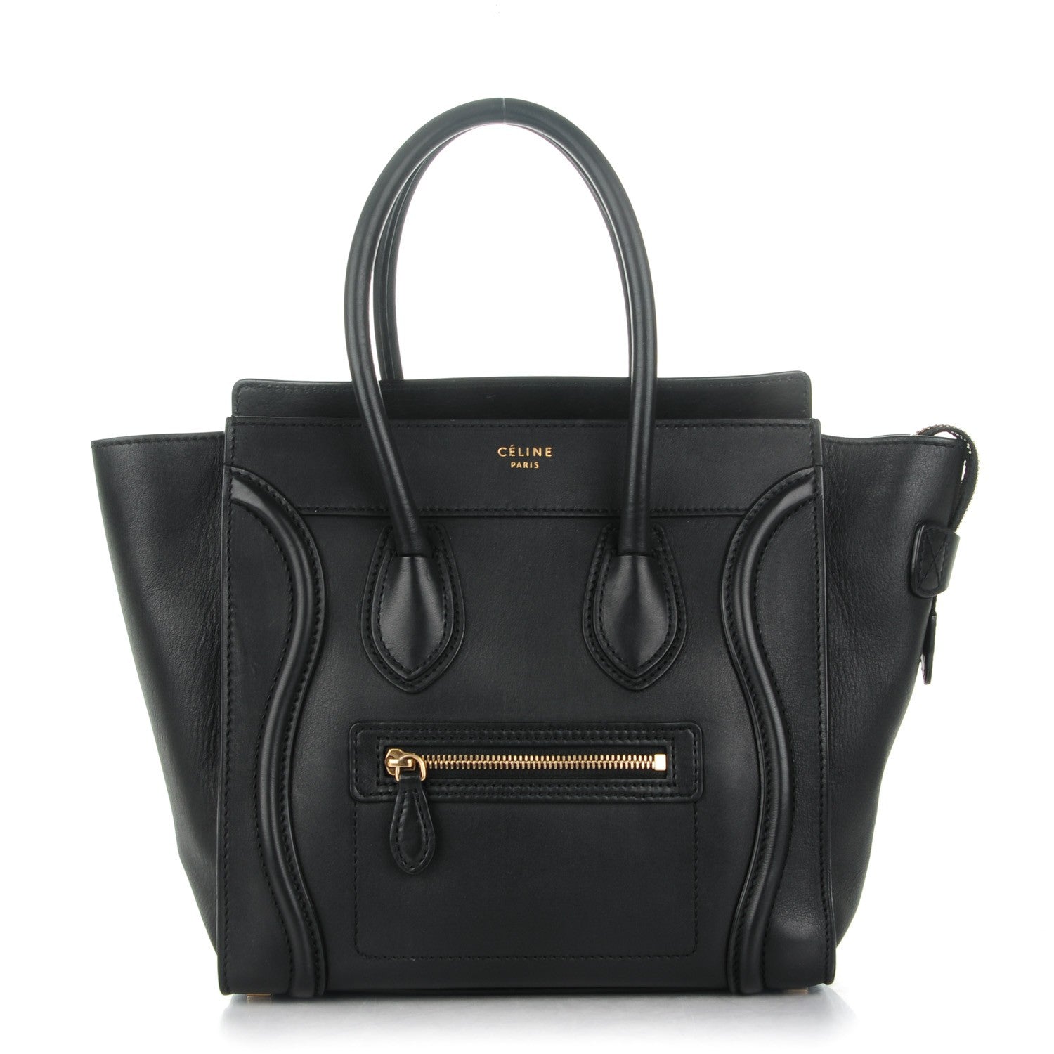 Celine Smooth Calfskin Micro Luggage Black 1 of 9