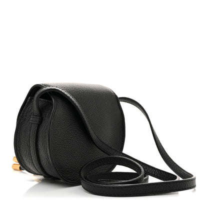 Chloe Calfskin Nano Marcie Saddle Bag Black 3 of 10