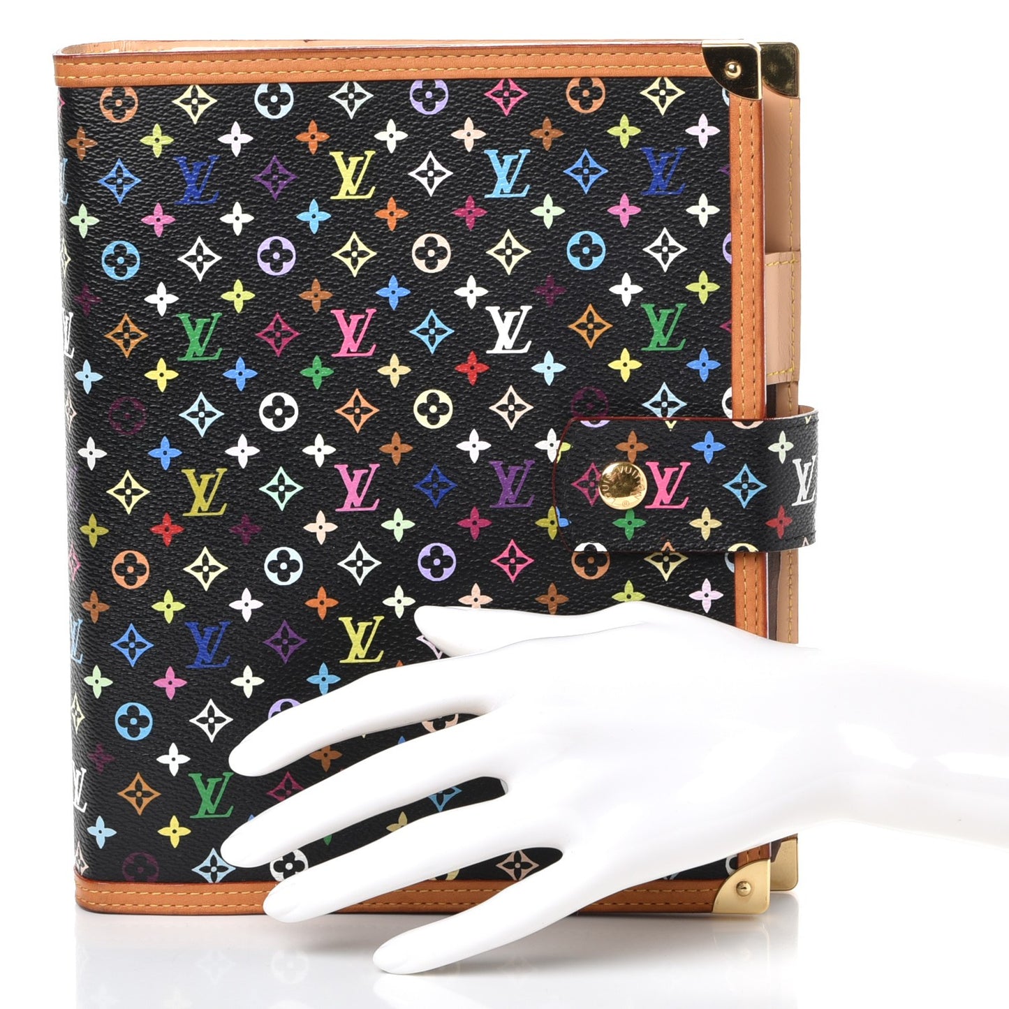 Monogram Multicolor Large Ring Agenda Black