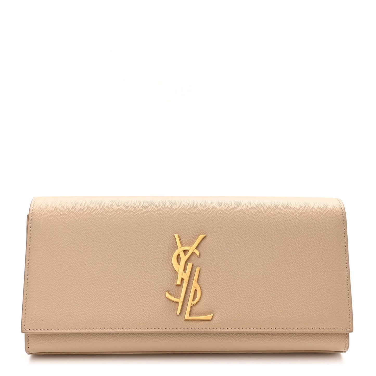 Grain De Poudre Classic Monogram Cassandre Clutch Nude