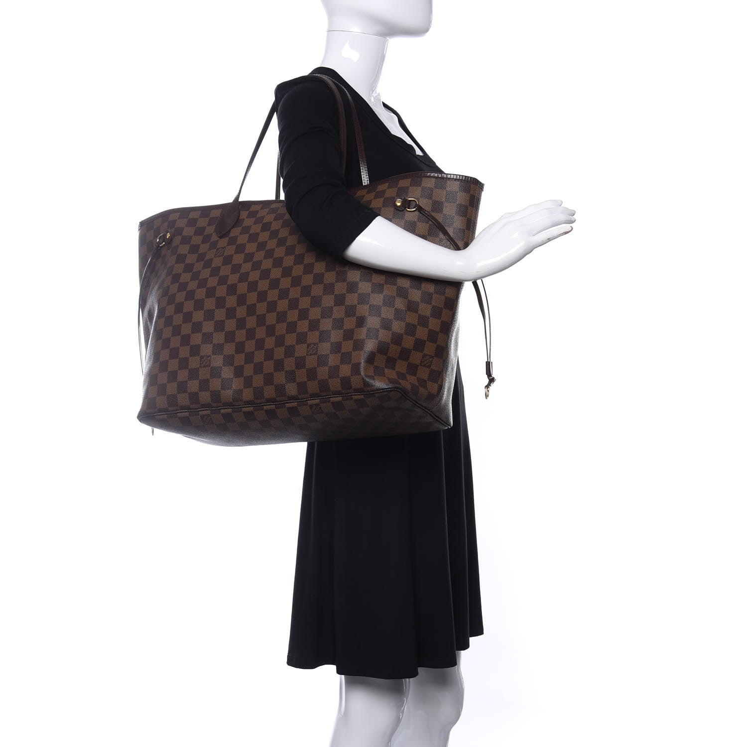 Louis Vuitton Damier Ebene Neverfull GM 2 of 16
