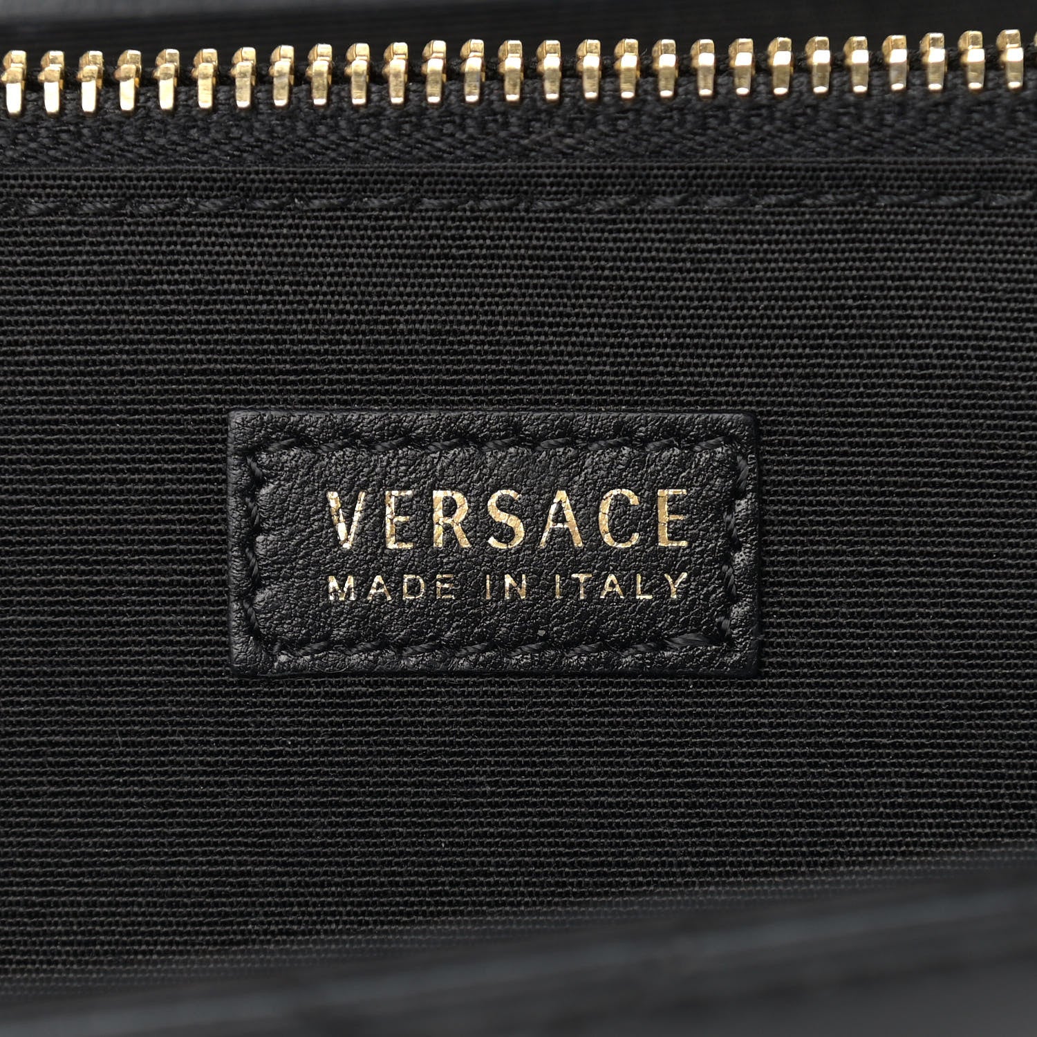 Versace Lambskin Quilted Medusa Wallet On Chain Crossbody Black 6 of 11