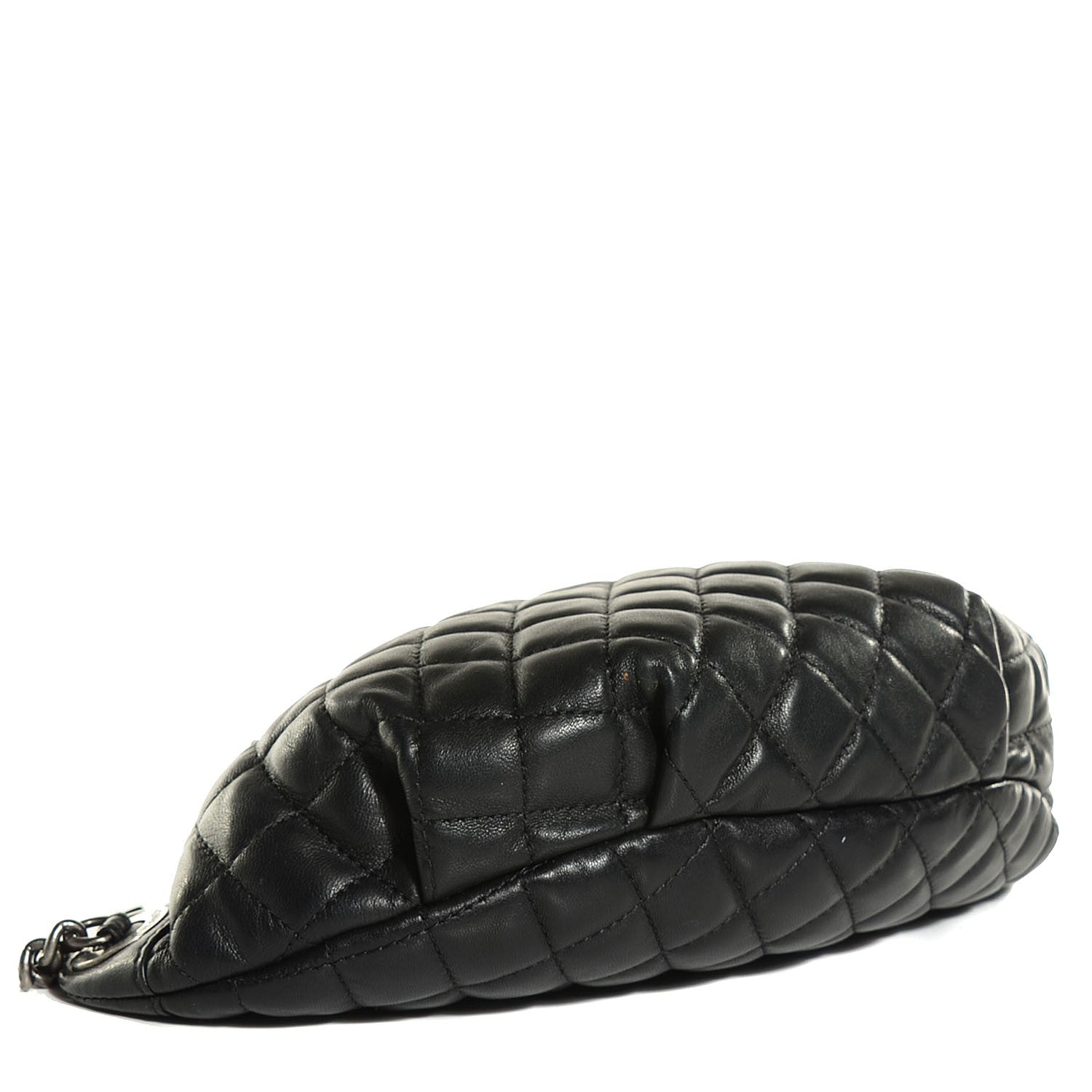 Chanel Lambskin Quilted Banane Waist Bag Fanny Pack Black 4 of 7