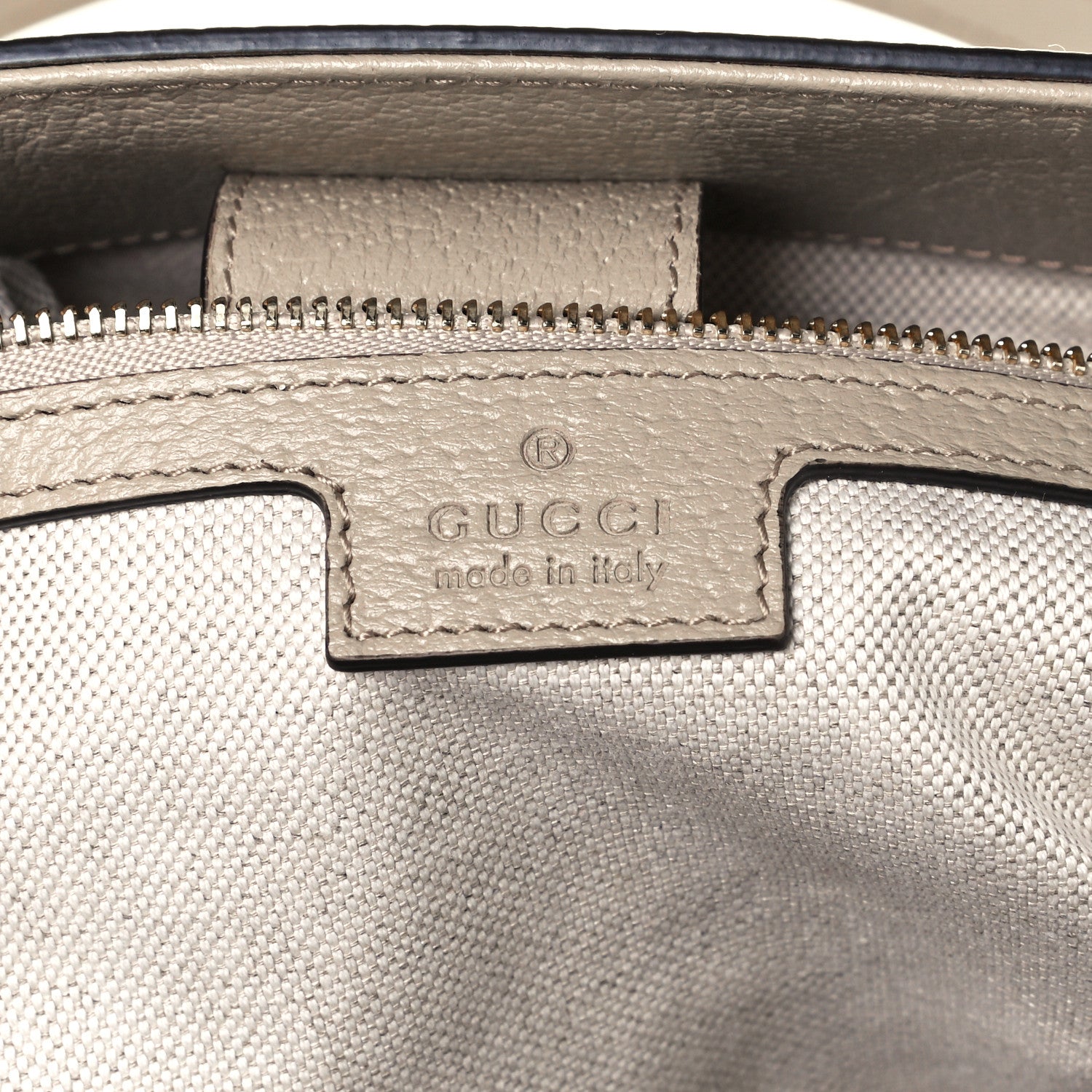 Gucci GG Supreme Monogram Textured Dollar Calfskin Web Medium Ophidia Shopping Tote Beige Mystic White Oatmeal 5 of 10