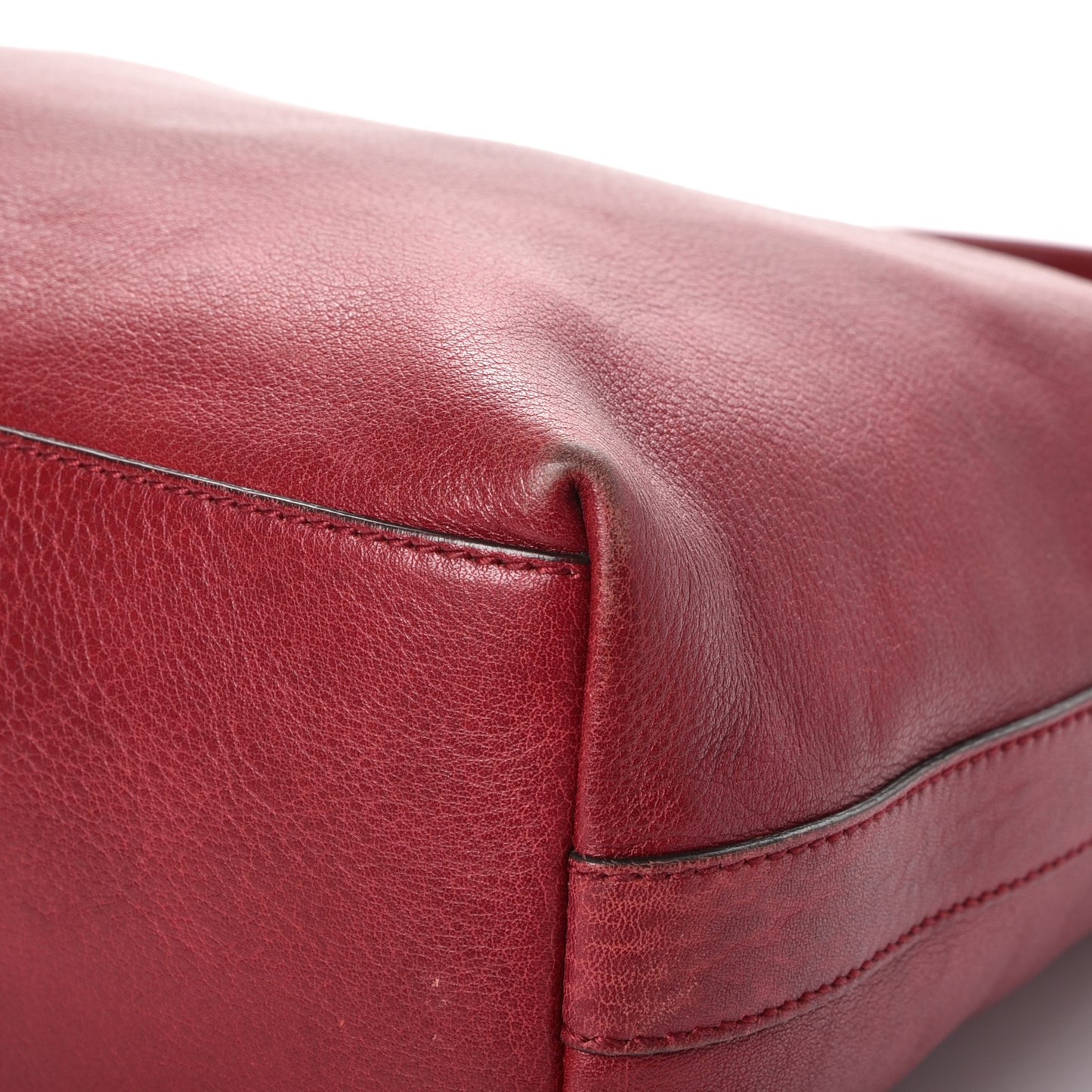 Pebbled Calfskin Small Miss GG Hobo Red