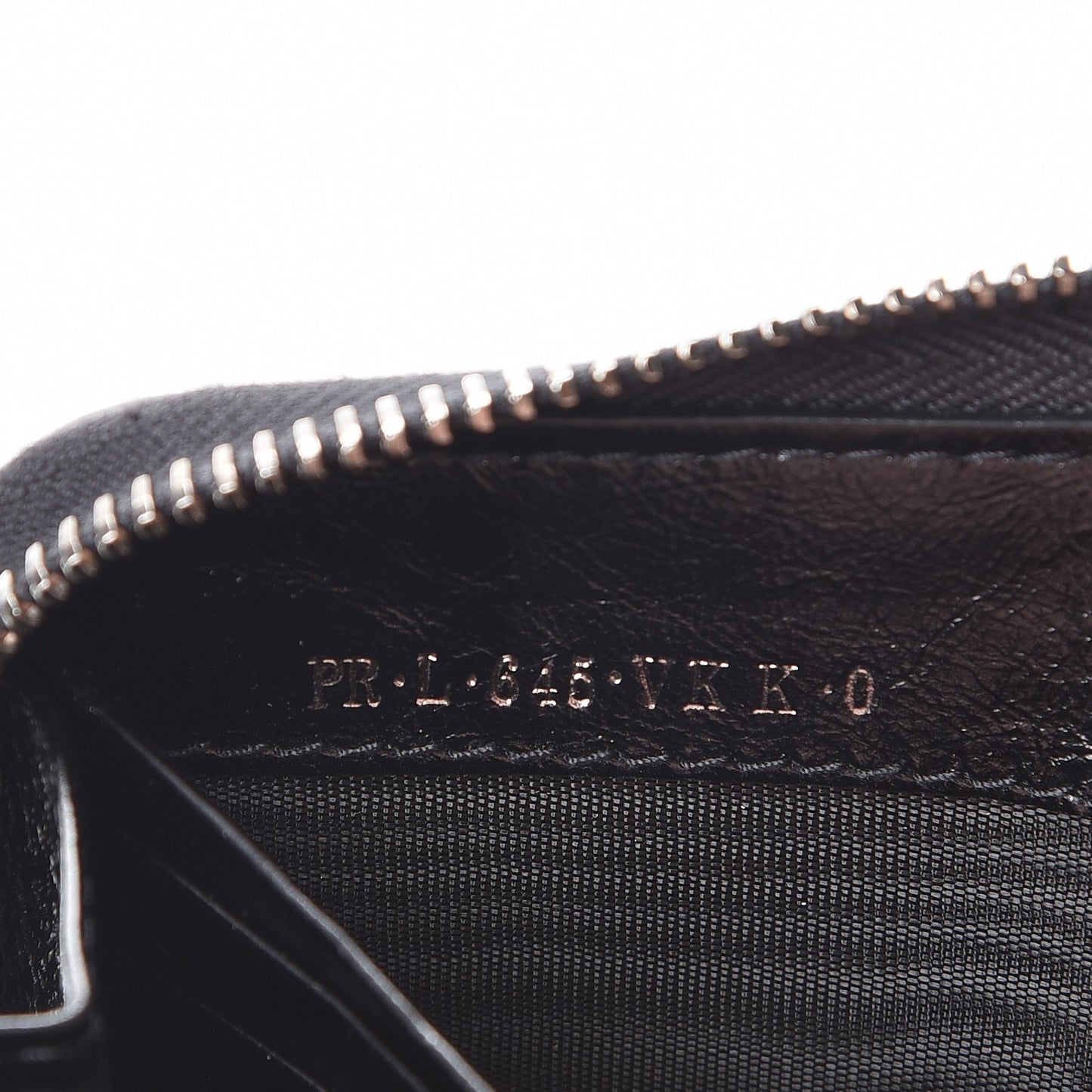 Craquele Calfskin Rockstud Zip Around Wallet Black