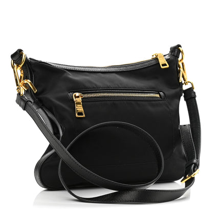 Prada Tessuto Nylon Saffiano Crossbody Bag Black 2 of 10