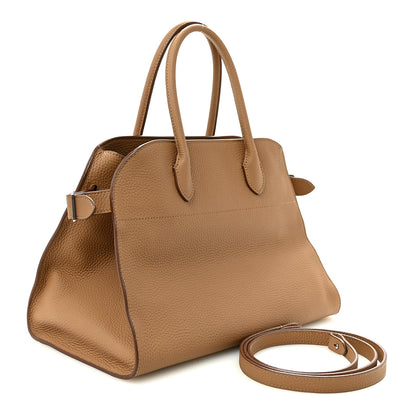 The Row Matte Grained Calfskin Soft Margaux 12 Sandpit 3 of 9