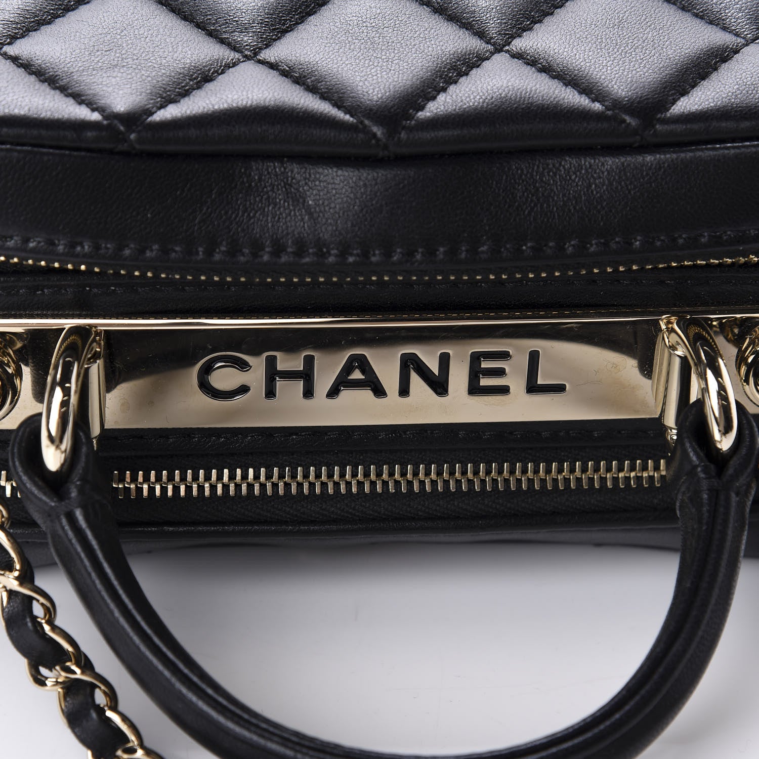 Chanel Lambskin Quilted Small Trendy CC Bowling Bag Black 11 of 13