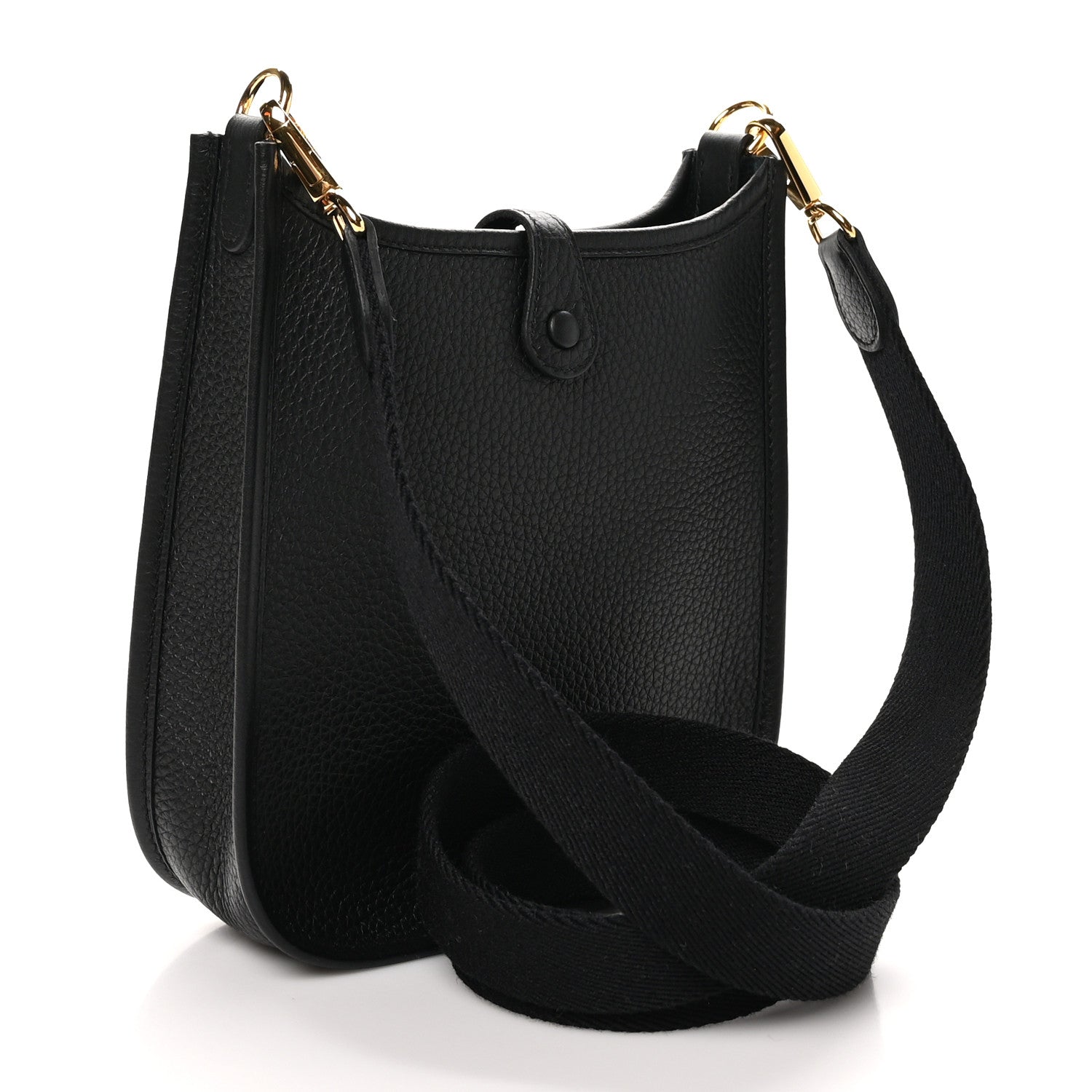 Hermes Taurillon Clemence Evelyne TPM Black 3 of 11