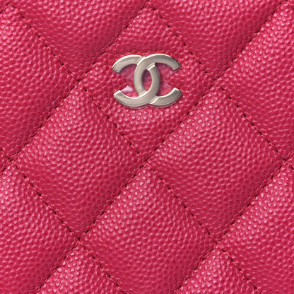Chanel Caviar Quilted Camera Case Dark Pink 10 of 12
