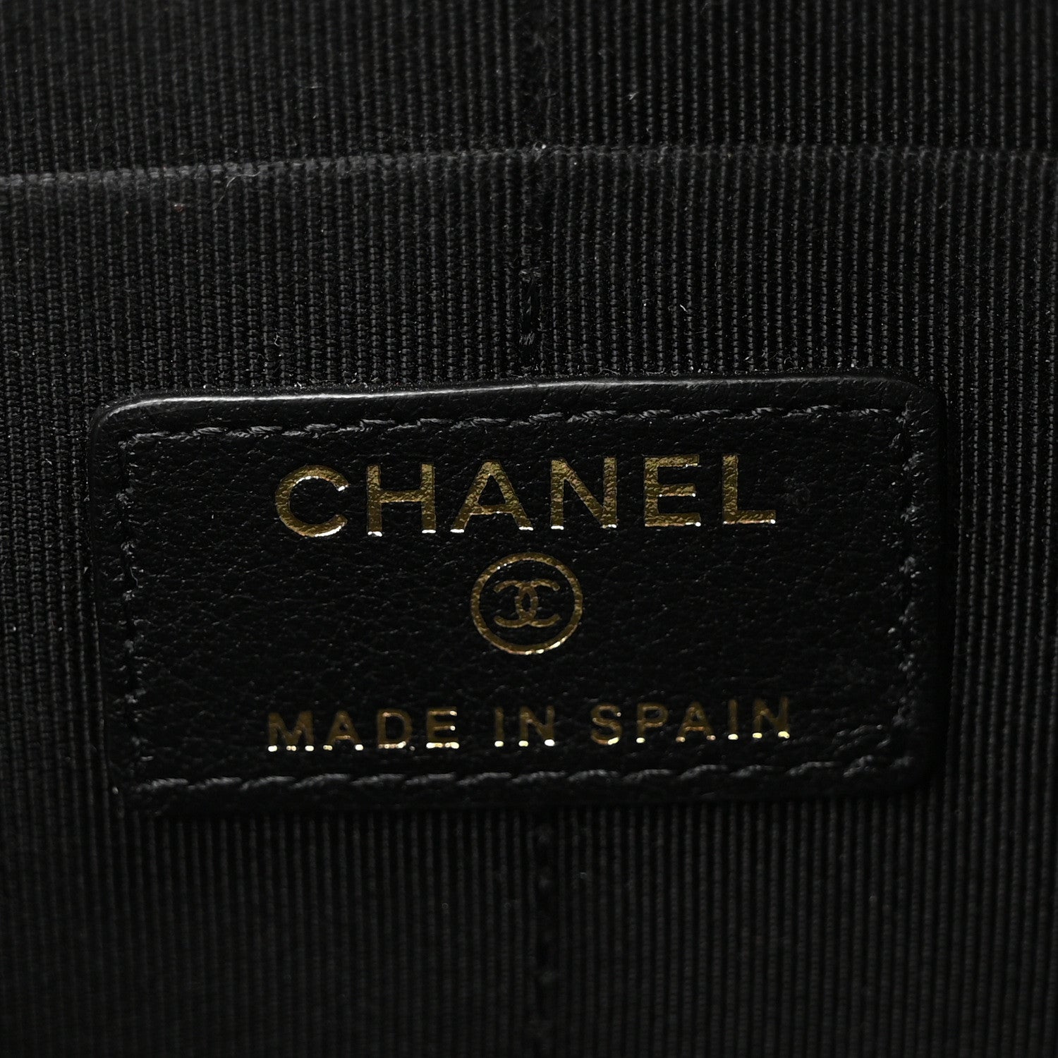 Chanel Calfskin Crocodile Embossed Cocodile Pouch With Chain Handle Gold 5 of 9