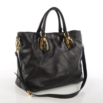 Prada Soft Calf Tote Nero Black 3 of 11