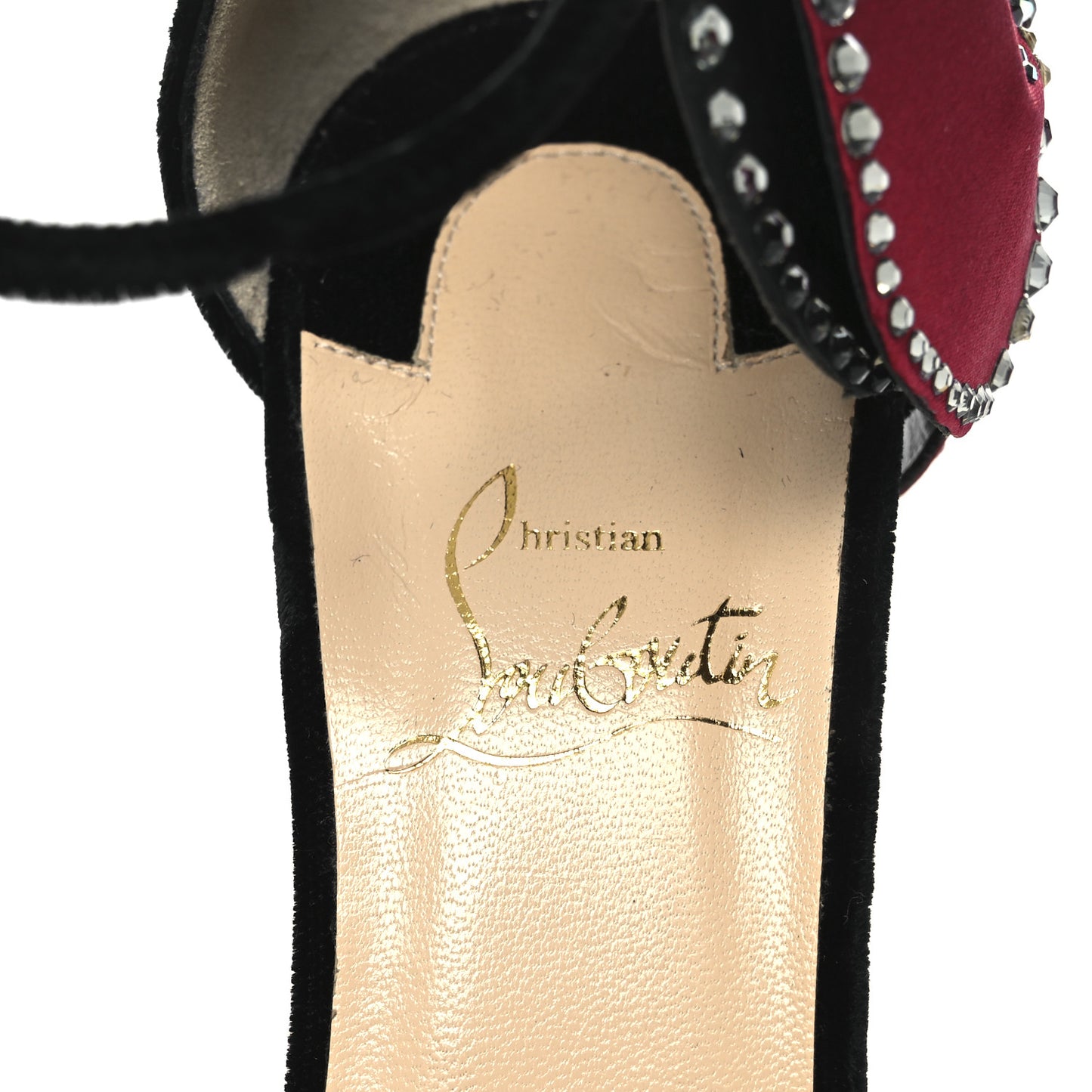 Satin Crystal Pensamoi 120 Pumps 38 Black