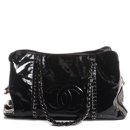 Chanel Patent Calfskin Large Luxe Ligne Tote Black 1 of 8