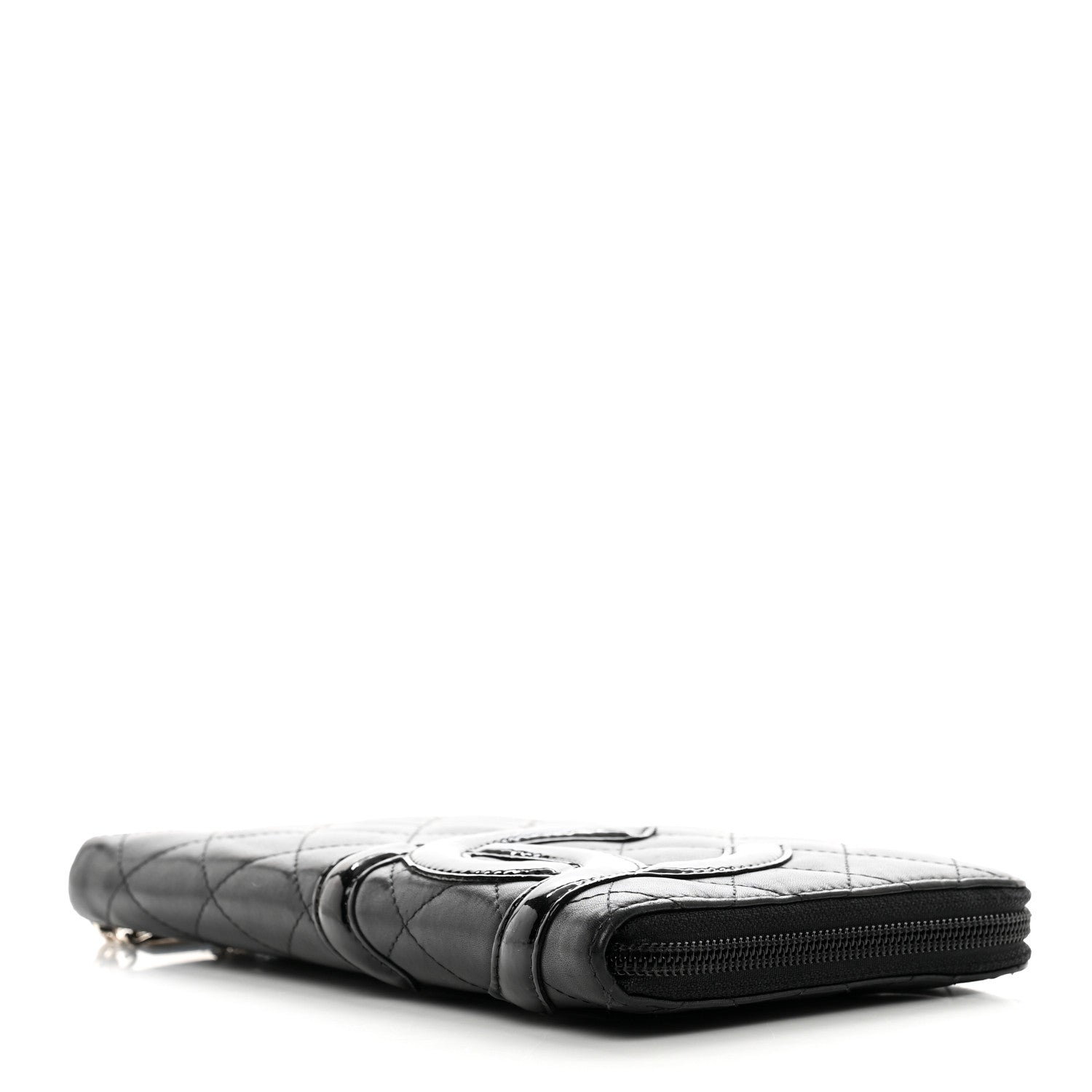 Chanel Calfskin Cambon Zip Around Organizer Wallet Black 4 of 11