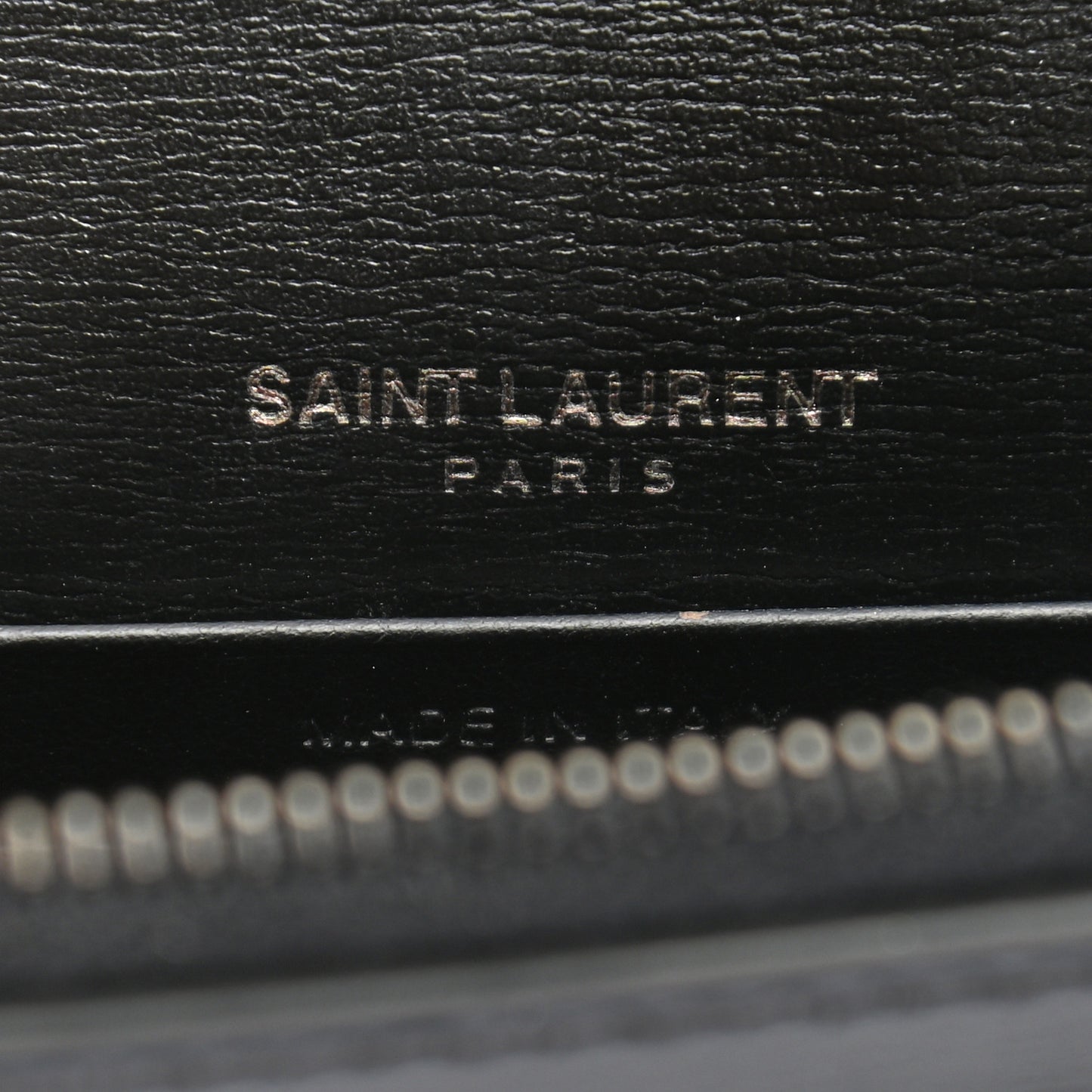 Calfskin Monogram Sunset Chain Wallet Black