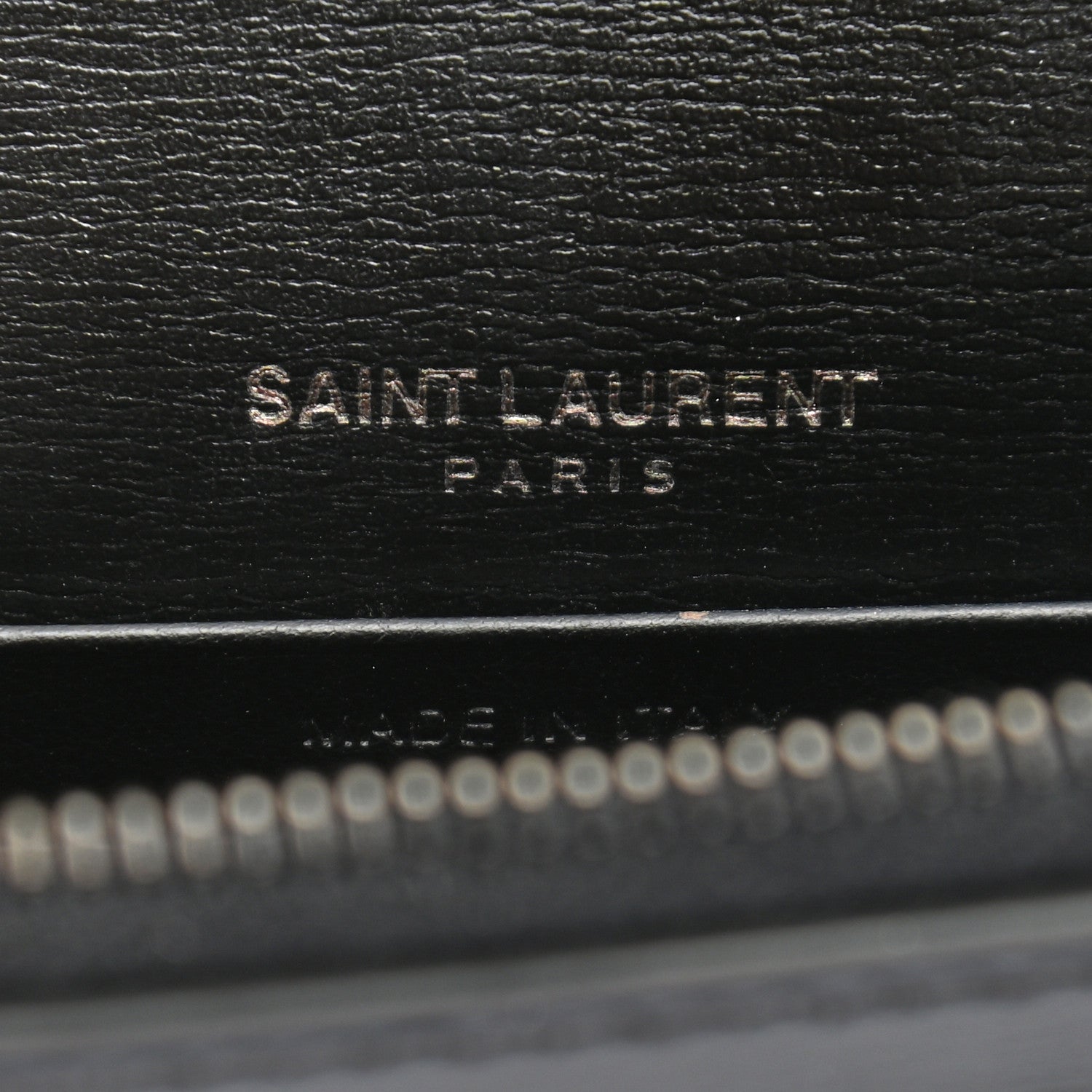 Saint Laurent Calfskin Monogram Sunset Chain Wallet Black 6 of 12
