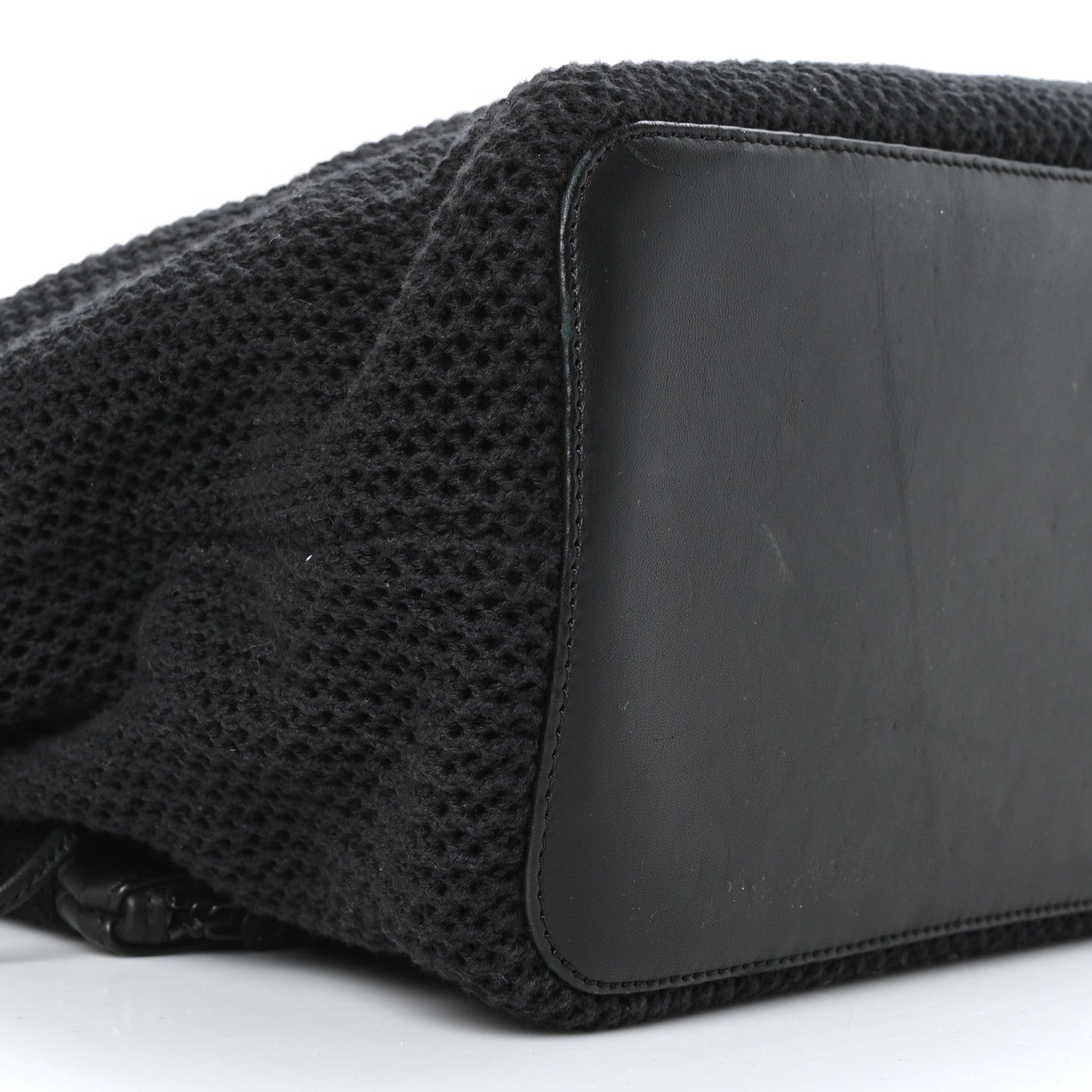 Chanel Cotton Net CC Tote Black 10 of 13