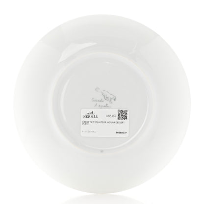 Hermes Porcelain Carnets D'Equateur Jaguar Dessert Plate 3 of 5