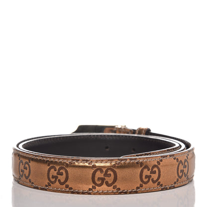 Gucci Guccissima Belt 90 36 Bronze 3 of 7